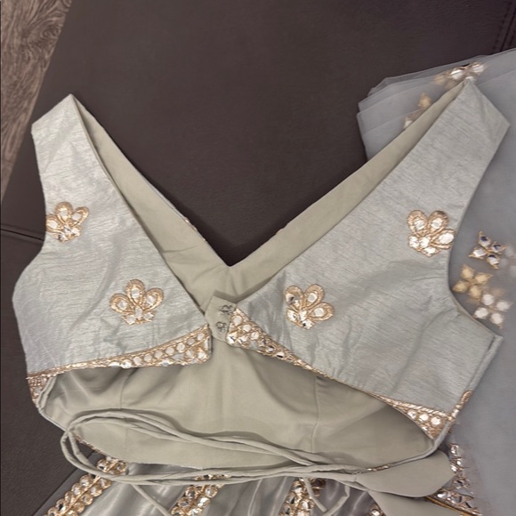 Elegant Lehenga with Gold Embellishments - Picture 6 of 6